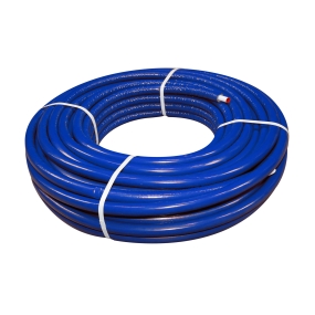 Alu-pers systeembuis+Iso 6mm blauw 32x3,0 rol 25m (Bonfix)